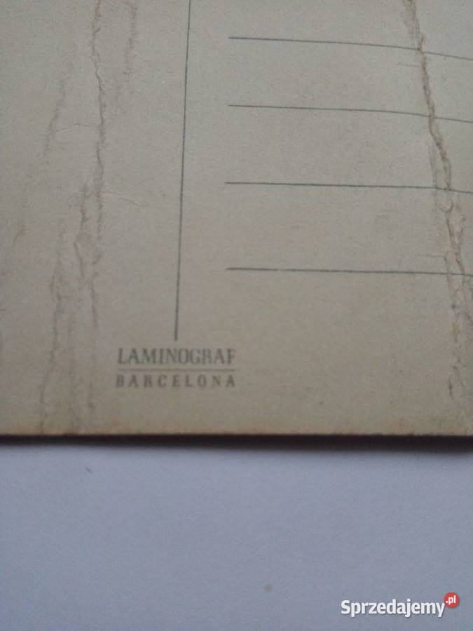 Pocztówka Laminograf Barcelona z lat 60tych