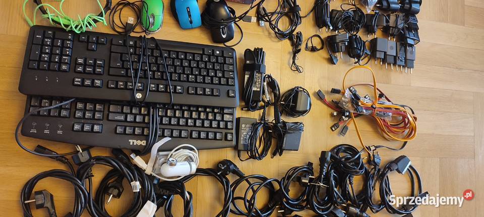 23x Kable Zasilające 4 telefony klawiatury Mix