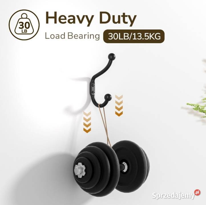 10x Wieszaki na ubrania ścienny klucze kurtki do Domaszczyn