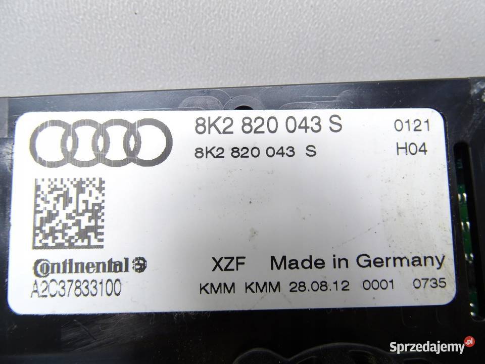 PANEL STEROWANIA NAWIEWU KLIMATYZACJI AUDI A4 B8 sprzedam