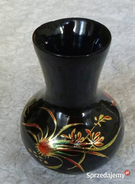 Ceramiczny wazonik z kwiatowym deseniem 10 Warszawa sprzedam