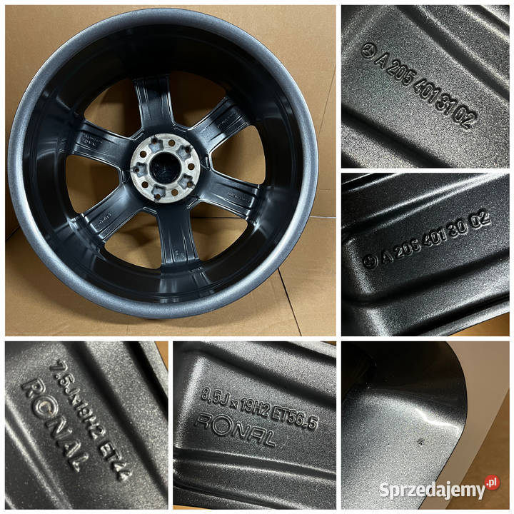 Felgi Mercedes C Klasa W205 S205 75J 85Jx19 aluminiowe Gostyń