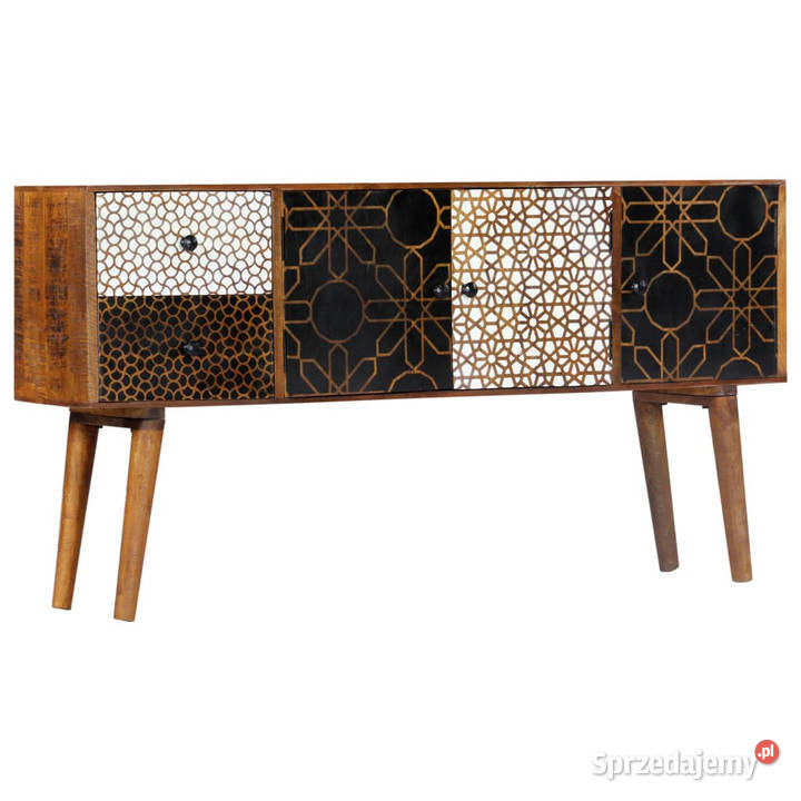 Szafka z nadrukiem 130 x 30 x 70 lite drewno mazowieckie Warszawa