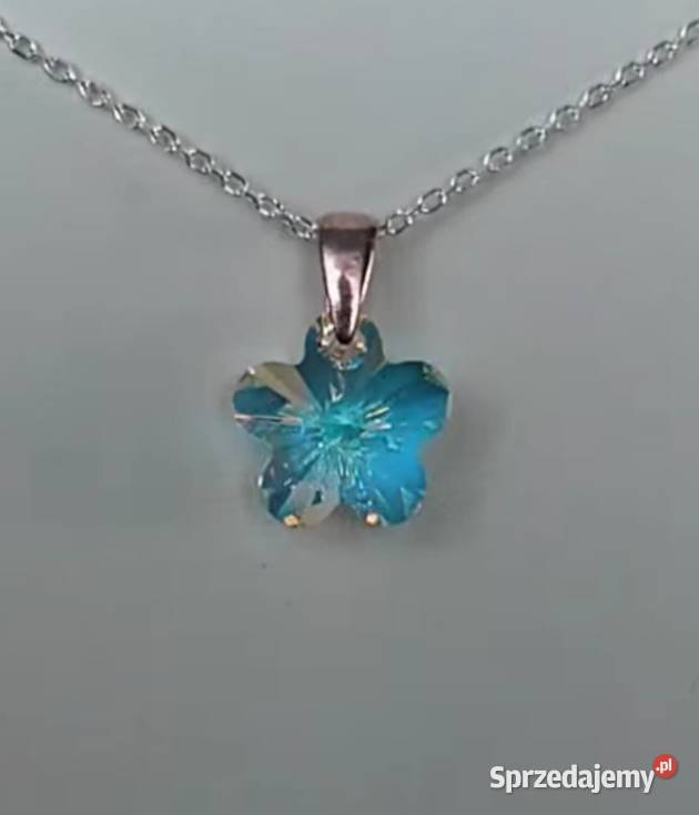 Kwiat Swavorski srebro Wisiorki Zegarki i Biżuteria Piotrków Kujawski