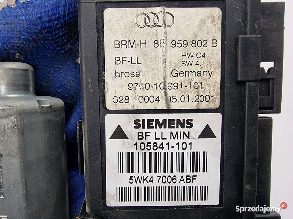 PODNOŚNIK SZYBY PP AUDI A4 B6 0130821764