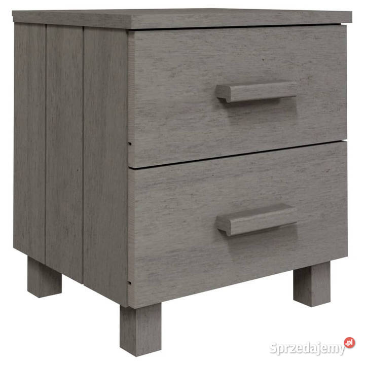 Szafka nocna HAMAR jasnoszara 40x35x445 drewno Nocne Warszawa