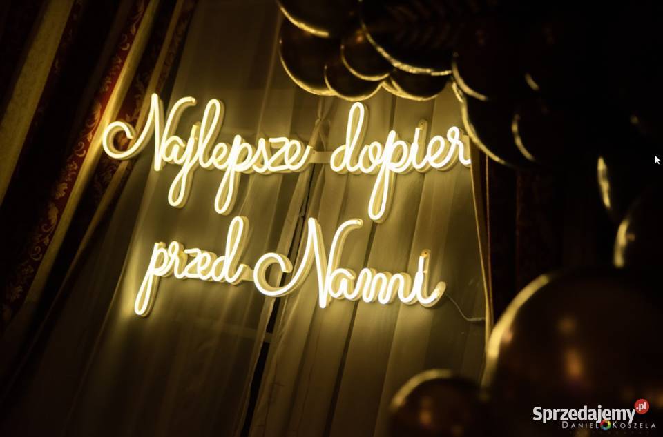 Led ledon neon na wesele Najlepsze dopiero przed Kłobuck