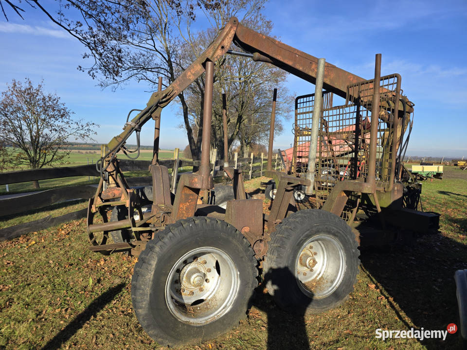 Przyczepa leśna do zrywki duża 1215 ton Litwinki sprzedam
