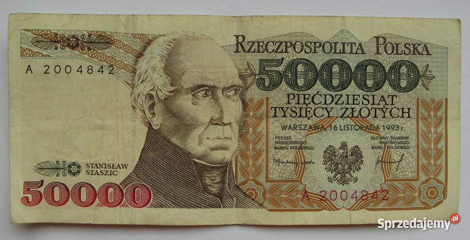 50000 Staszic 1993 100000 Moniuszko 1993 Zestaw Dąbrowa Górnicza
