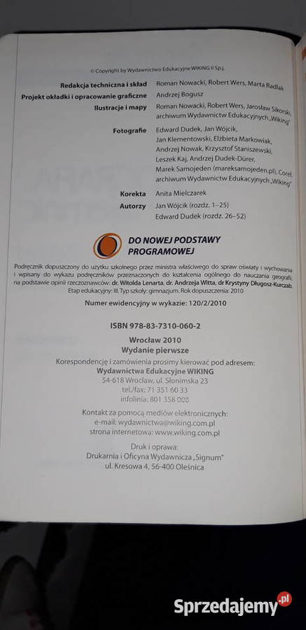 Geografia szkoła Podręcznik unikat