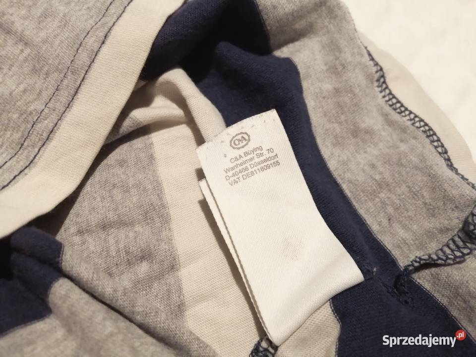 Koszulka chłopięca długi rękaw CA 116 paski Bluzki, koszulki i kaftaniki Czeladź