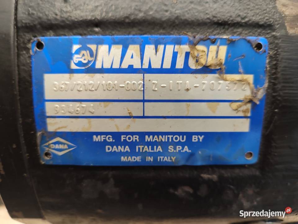 Dyferencjał 11X31 707572 MANITOU MLT 725 Pozostałe Wilkowo sprzedam
