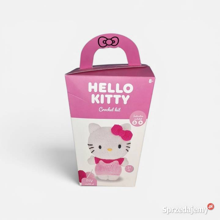 NOWY Zestaw do szydełkowania DIY Hello Kitty