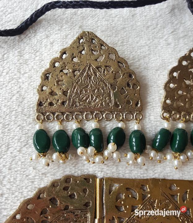 Komplet biżuteri indyjskiej naszyjnik chocker Szczecin