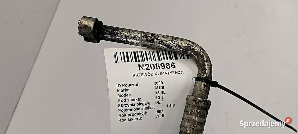 PRZEWÓD KLIMATYZACJI AUDI A3 8L 1J0820721D