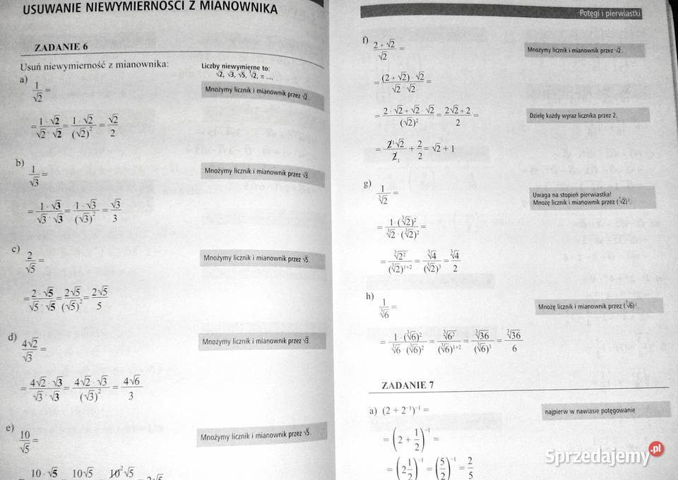 Matematyka korepetycje Kl 2 gimnazjum Zofia Chełm