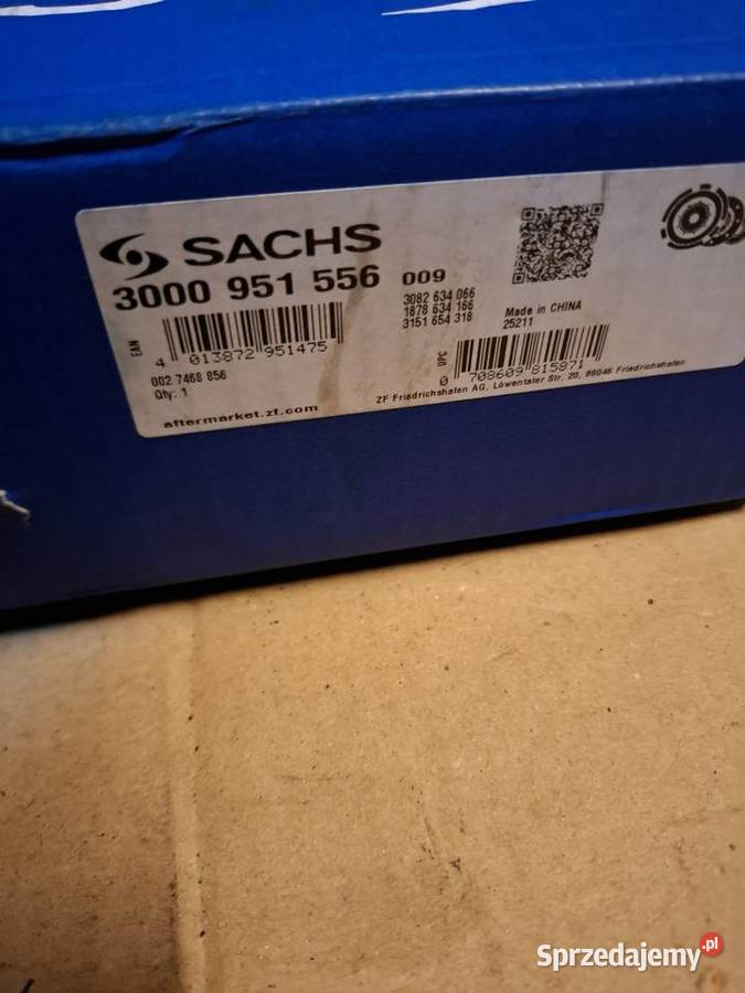 Sprzęgło kompletne Sachs 3000 951 556 Kia Przyborów