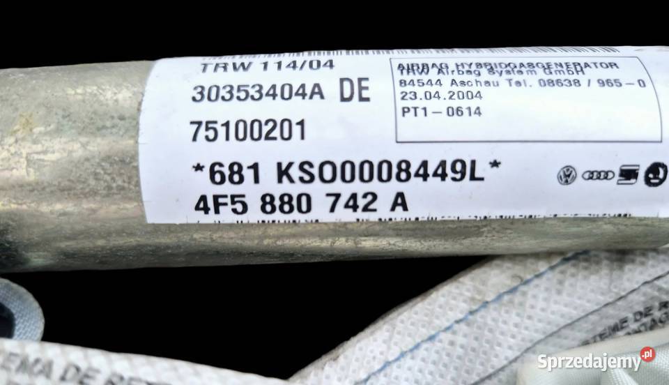 KURTYNA LEWA PRAWA AUDI A6 C6 4F9880741A świętokrzyskie Działoszyce