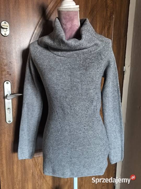 Sweter golf damski szary rozmiar uniwersalny golf Wrocław