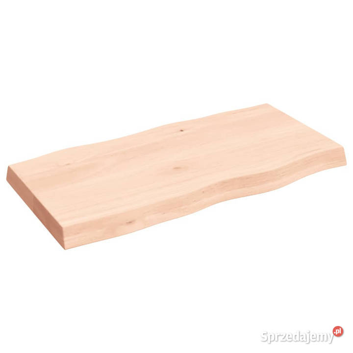 Blat stołu 80x40x26 surowy lity dąb naturalną