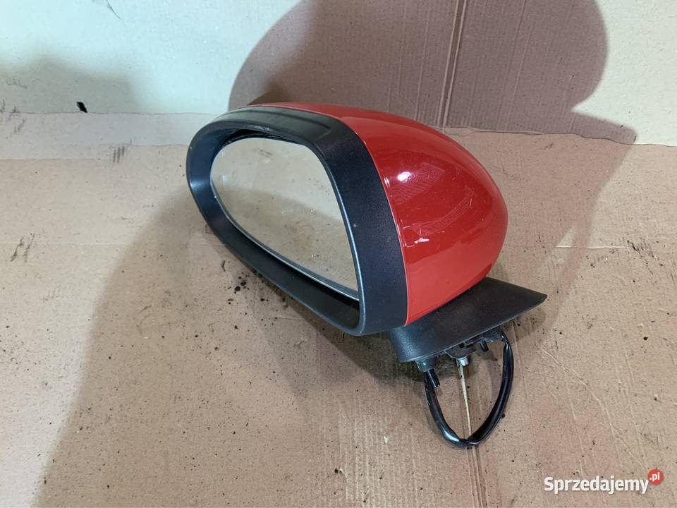 Opel corsa d lusterko zewnętrzne lewe czerwone Karoseria Szczecin