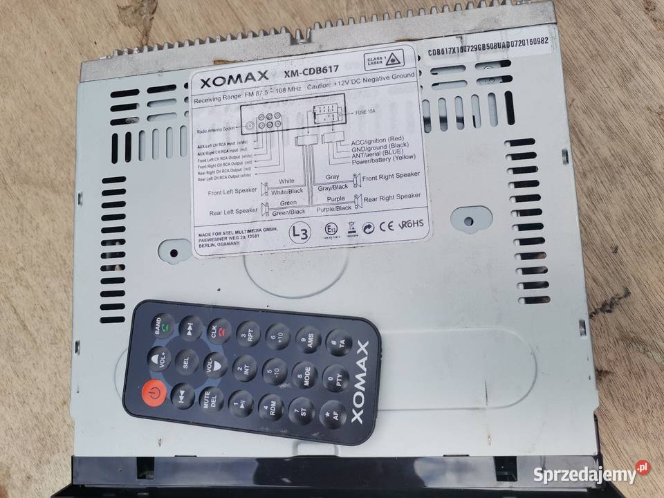 Radio samochodowe Xomax XMCDB617 CD Bluetooth Gubin sprzedam