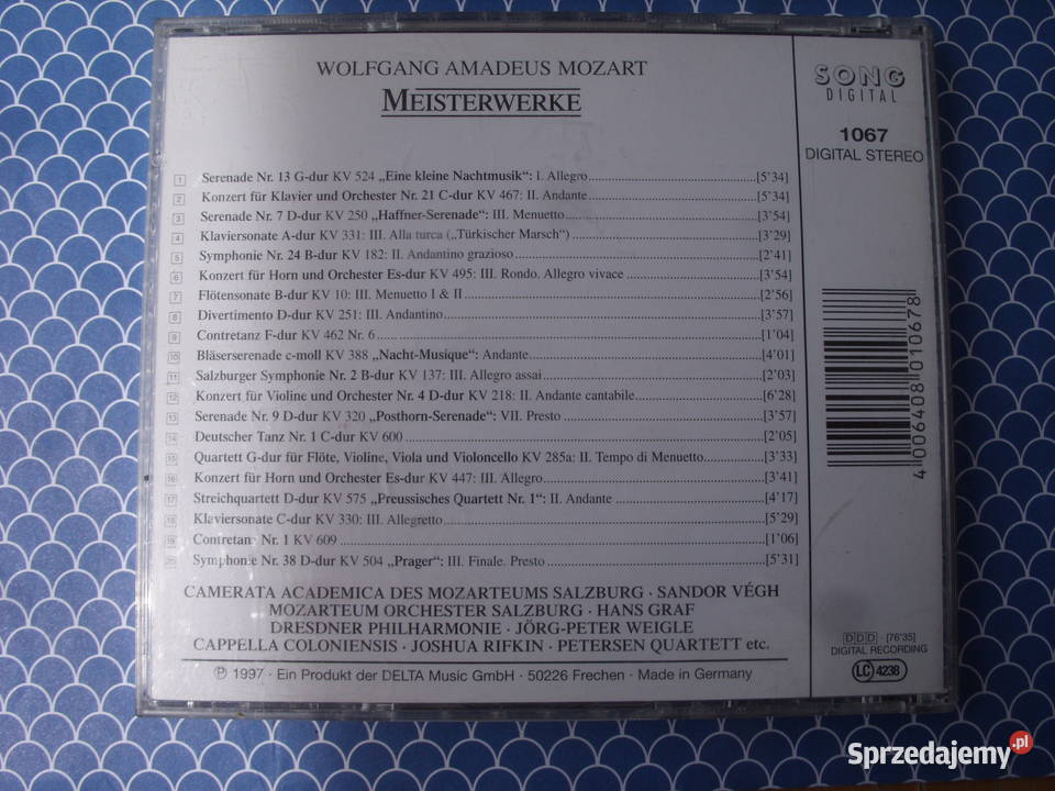 Plyta CD WA MOZART Eine kleine1997 Wołów