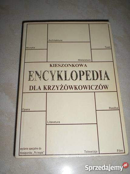 Kieszonkowa encyklopedia krzyżówkowiczów Kraków sprzedam