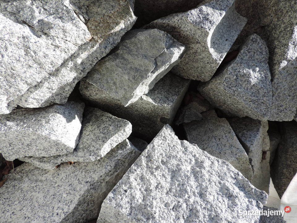 KOSTKA GRANITOWA SZARA 79 KAMIEŃ MUROWY PALISADA Pozostałe Oświęcim