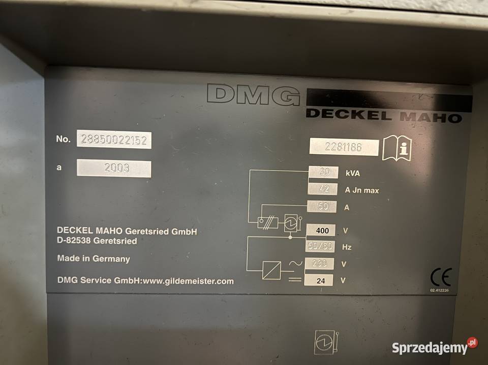 Frezarka CNC centrum frezarskie Deckel Maho sprzedam