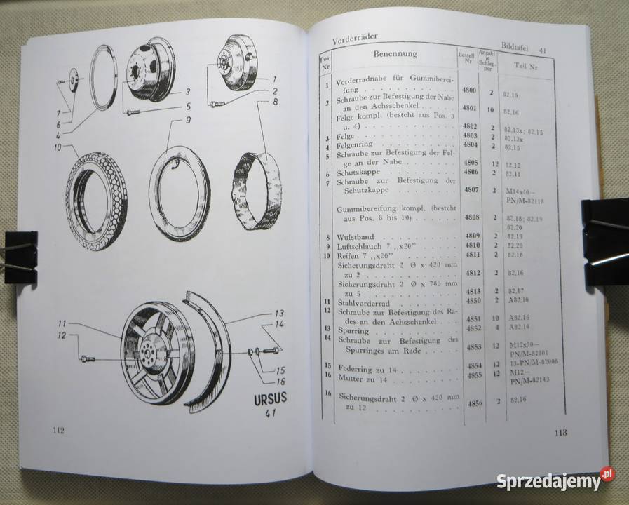 URSUS C45 katalog części wydanie Podręczniki podlaskie Białystok