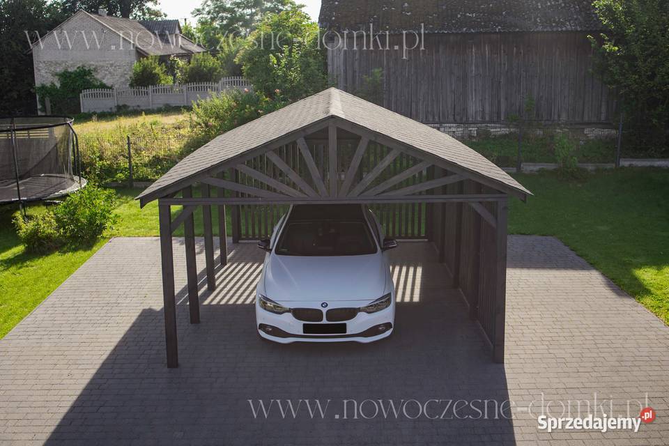 Wiata Samochodowa Drewniana San Marino 3x5 śląskie Bielsko-Biała sprzedam