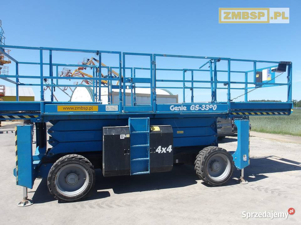 Podnośnik nożycowy spalinowy Genie GS3390 RT 4x4 wielkopolskie Pleszew