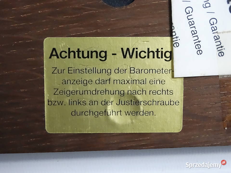 Stylowa Stacja Pogody Vintage Barometr Termometr lubelskie Biłgoraj