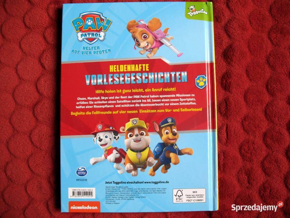 Heldenhafte VorleseGeschichten Paw Patrol Siedlce sprzedam