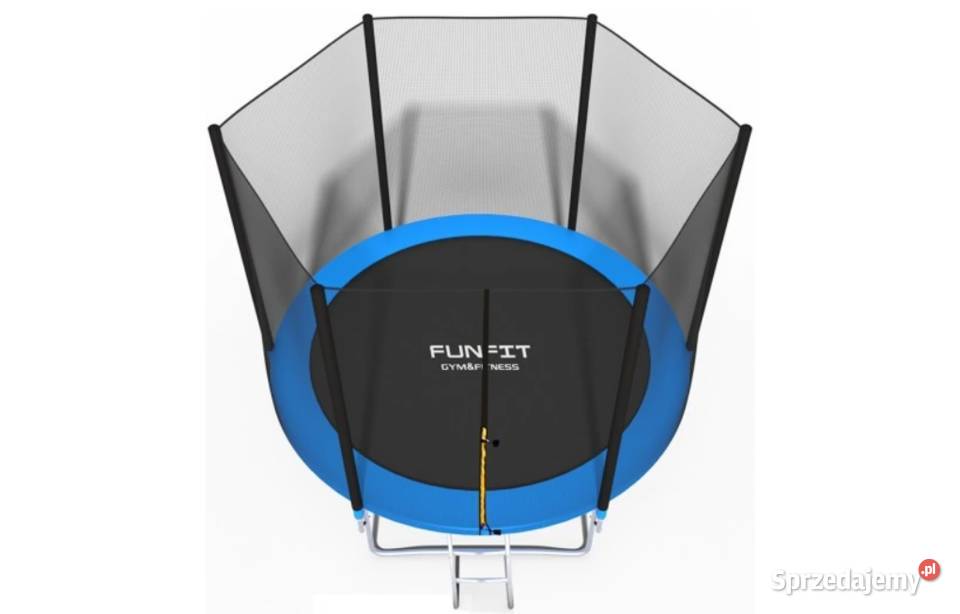 TRAMPOLINA OGRODOWA 252 Z SIATKĄ DRABINKA FUNFIT wielkopolskie Łęczyca sprzedam