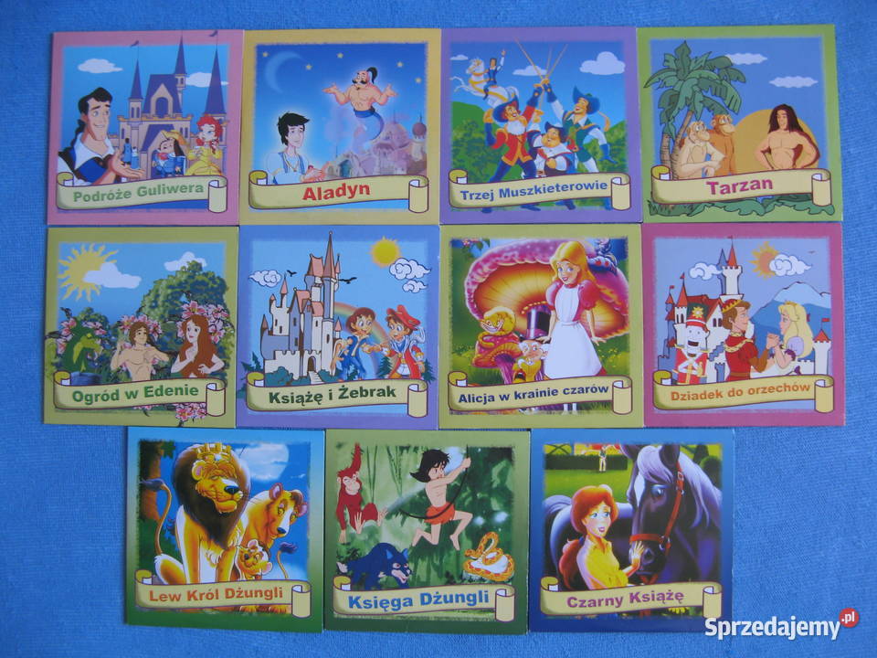 Filmy animowane 11 płyt Tarzan Aladyn Guliwer Poznań