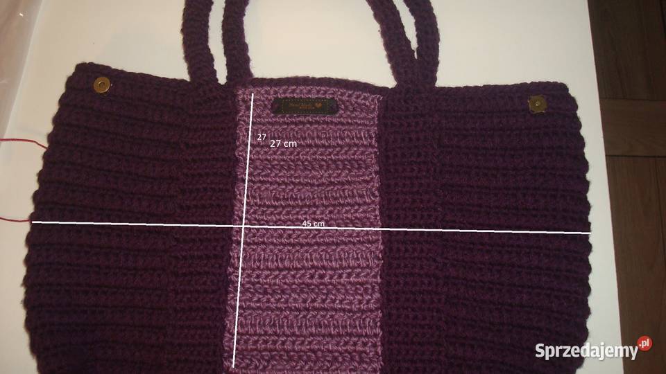 Duża torebka rękodzieło handmade 7 Torby i torebki kujawsko-pomorskie Osięciny