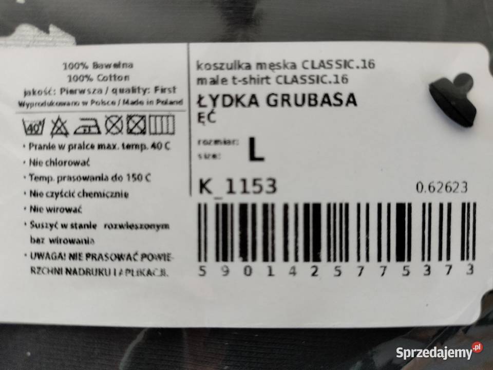 Nowa koszulka męska zespołu Łydka Grubasa Stęszew
