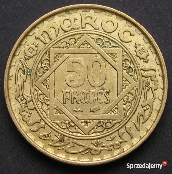 MAROKO 50 FRANKÓW 1951 STAN 12 Numizmatyka Łódź