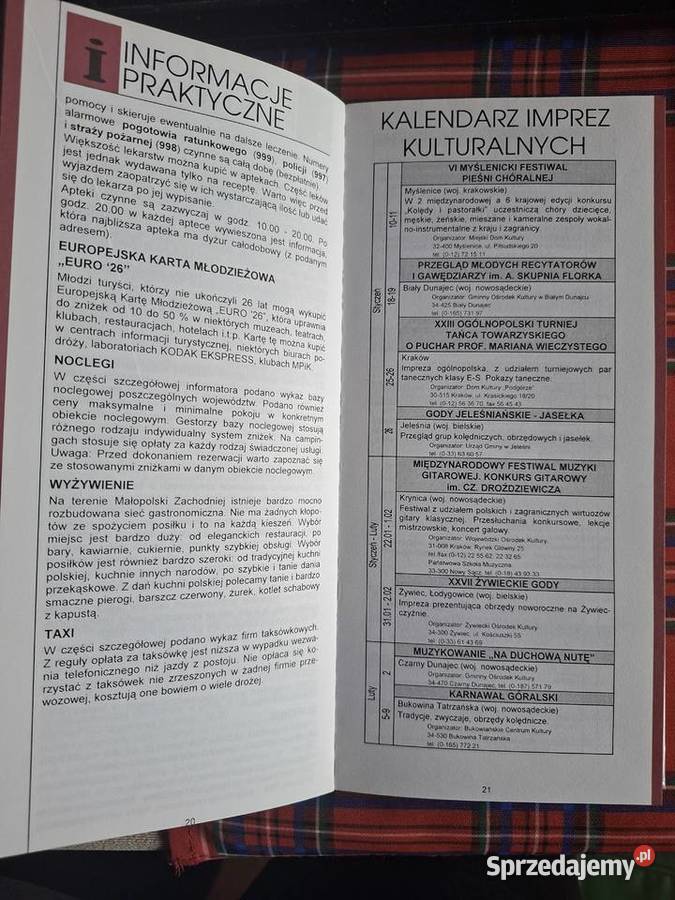 Małopolska Zachodnia informator turystyczny97 Książki i Podręczniki Kraków