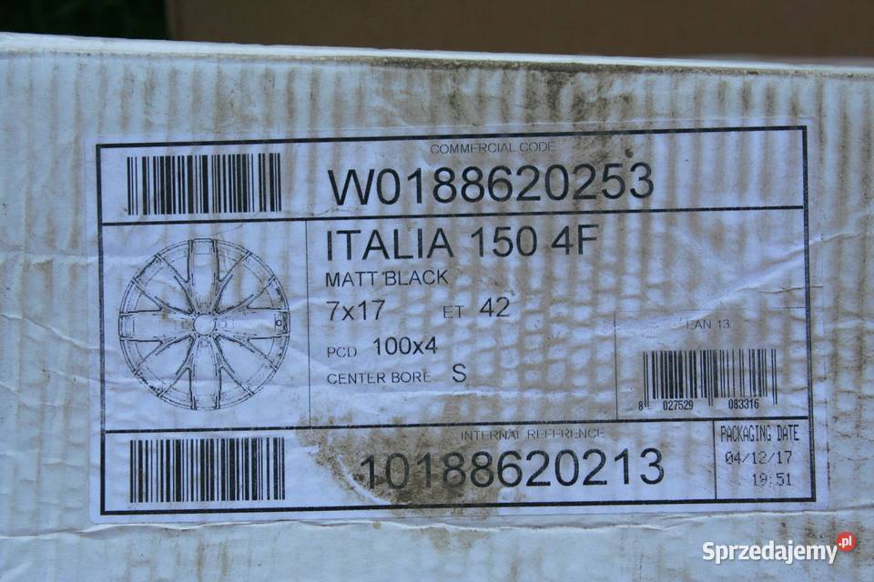Felga OZ RACING OZ ITALIA 150 7x17 4x100 ET42 Szczerbice