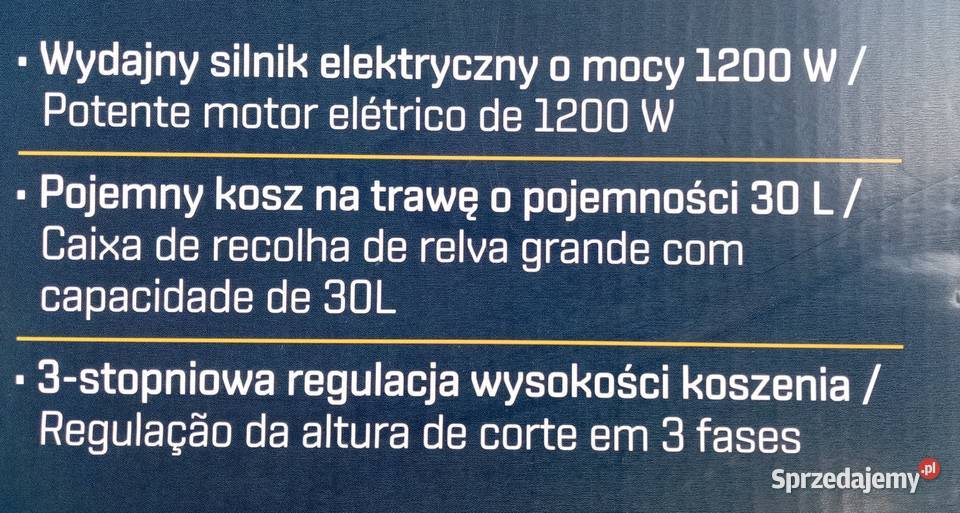 Kosiarka elektryczna z koszem Nowa nie małopolskie Wieliczka sprzedam