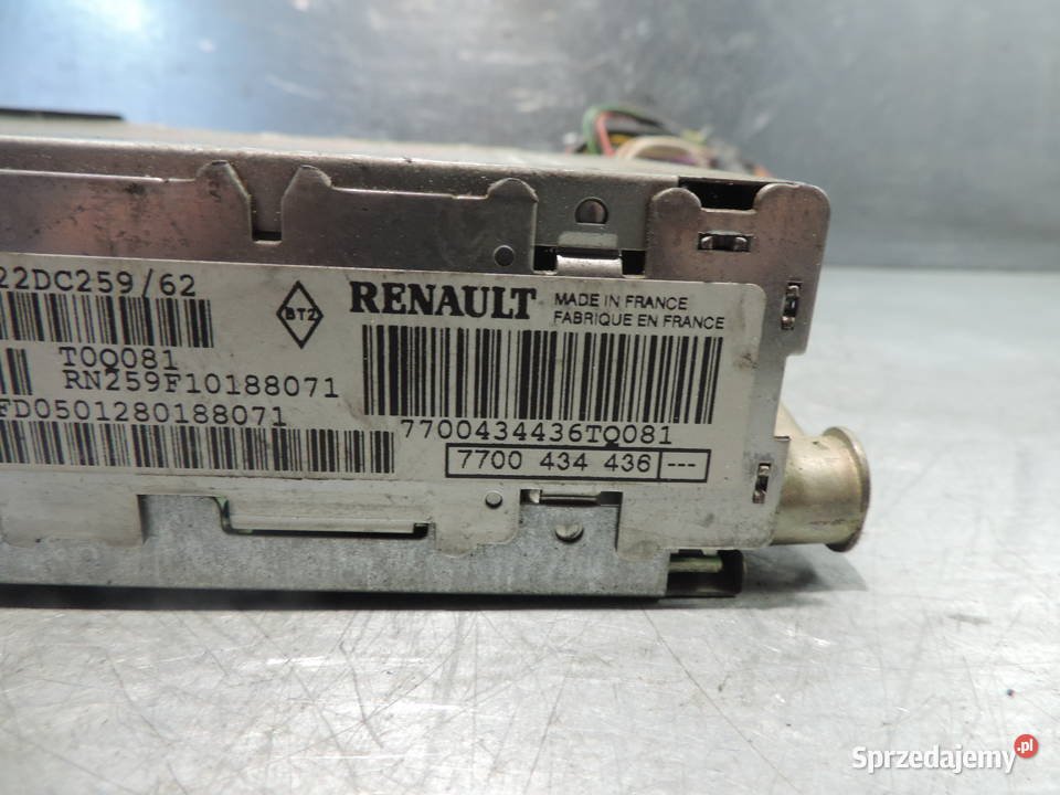 RENAULT MASTER KANGOO RADIO 7700354833 Sprzęt audio fabryczny Nowy Sącz
