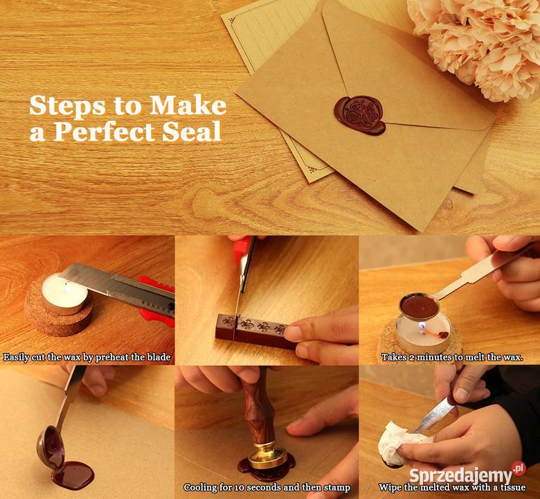 Zestaw do lakowania Pieczęć Woskowa Lakowa For małopolskie Kraków