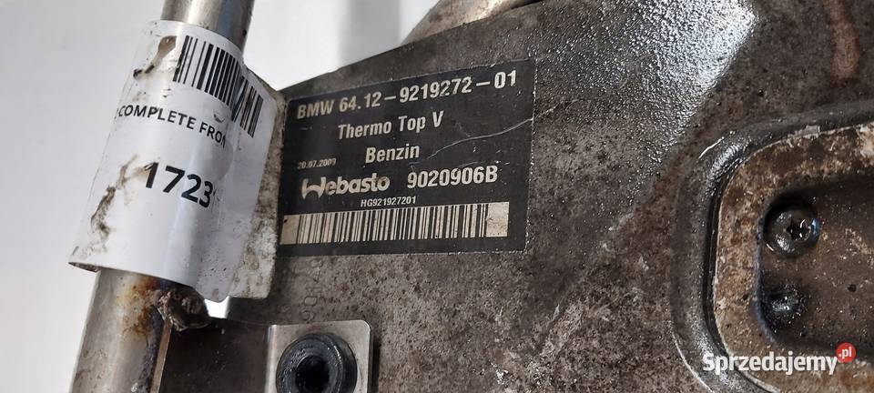 WEBASTO BMW 5 F10 F11 BMW 7 F01 F02 BENZYNA Międzychód