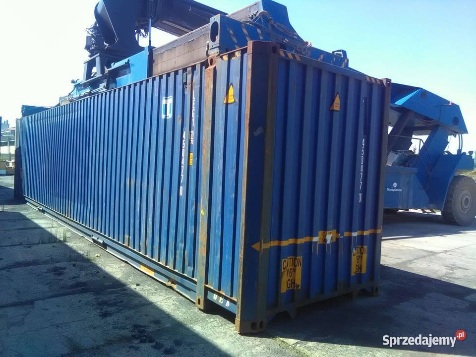 Kontener morski magazyn 45HCPW 33 europalety Gdańsk