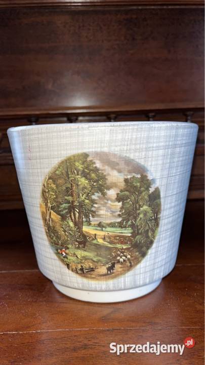 Doniczka osłonka Z dwoma widoczkami w Gdańsk sprzedam