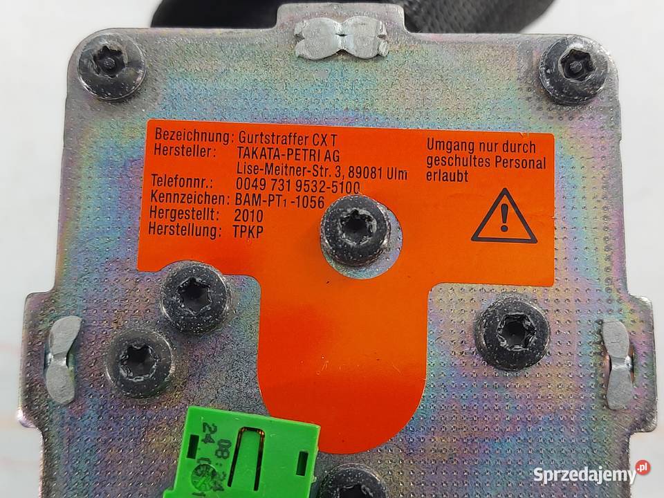 MERCEDES CLC 10r pas bezpieczeństwa lewy przód