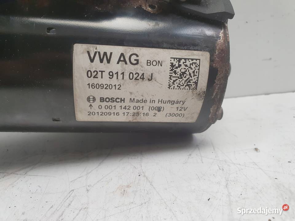 ROZRUSZNIK Audi A1 12 TSI ROZRUSZNIK 02T911024J Rudka sprzedam